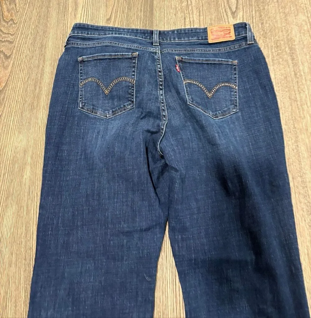 Levi's Strauss & Co. Women's Whisker 415 Classic Bootcut Jeans Blue Size 18W